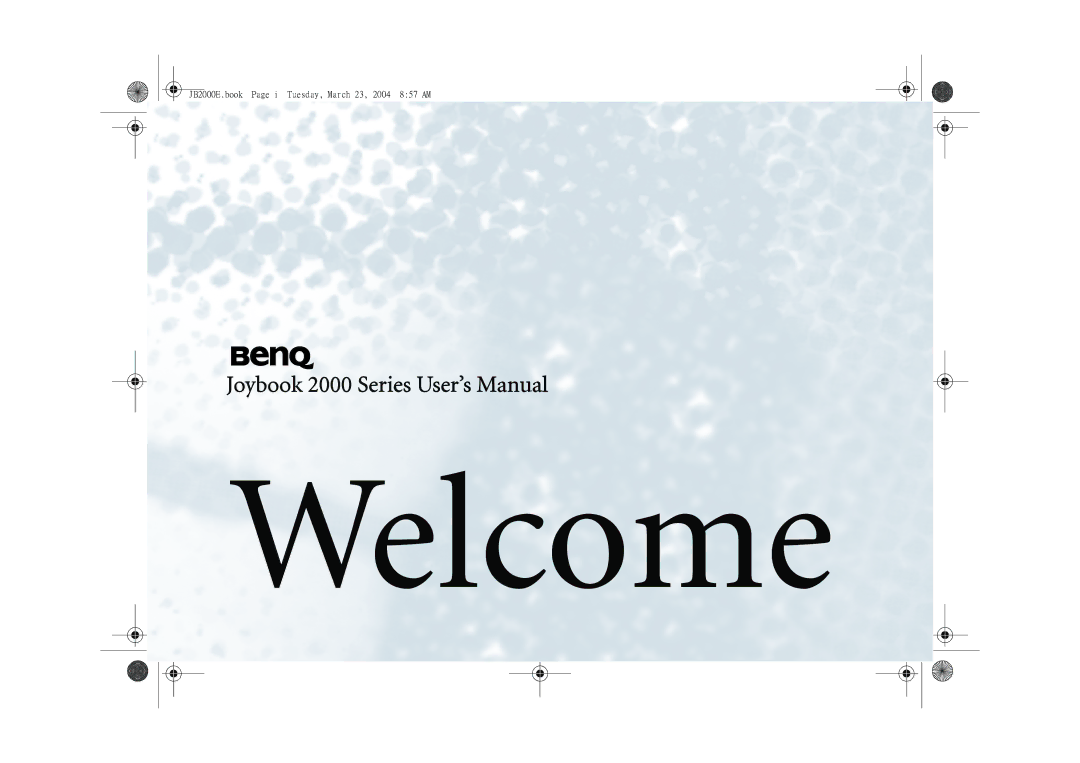 BenQ 2000 Series user manual Welcome 