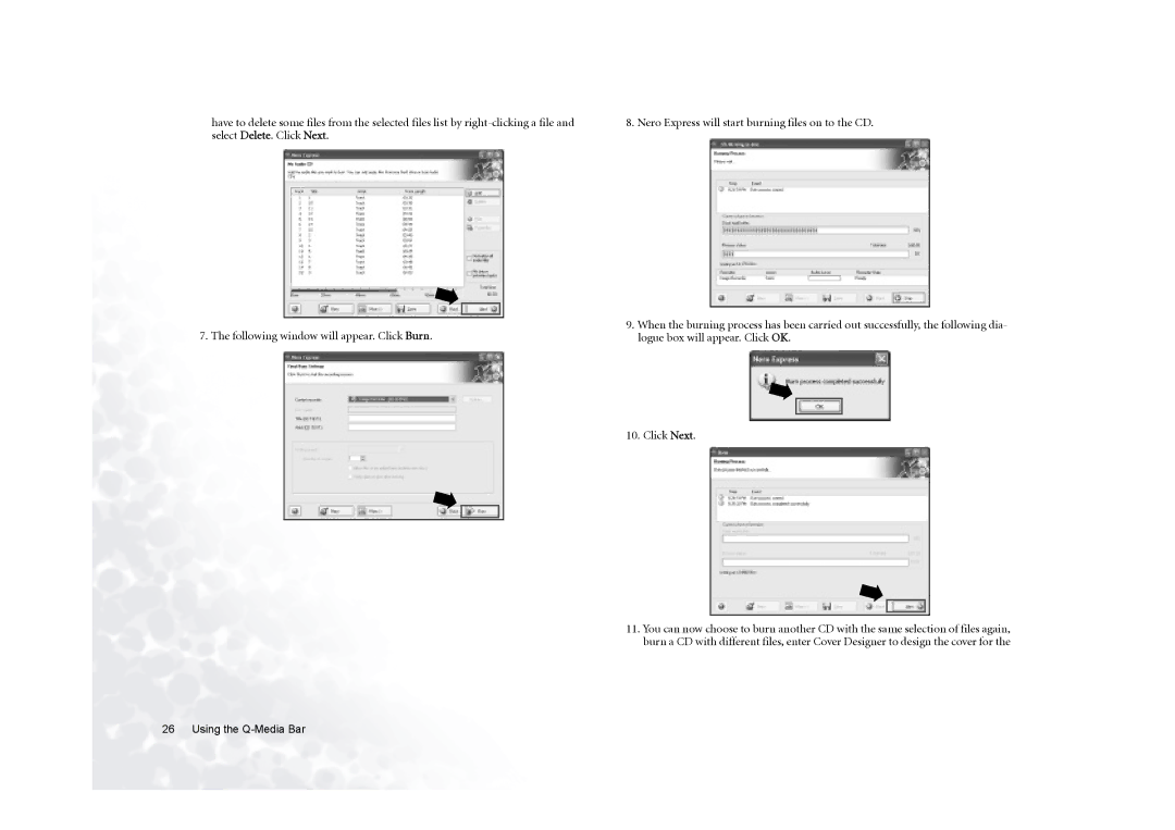 BenQ 5000G Series user manual Using the Q-Media Bar 