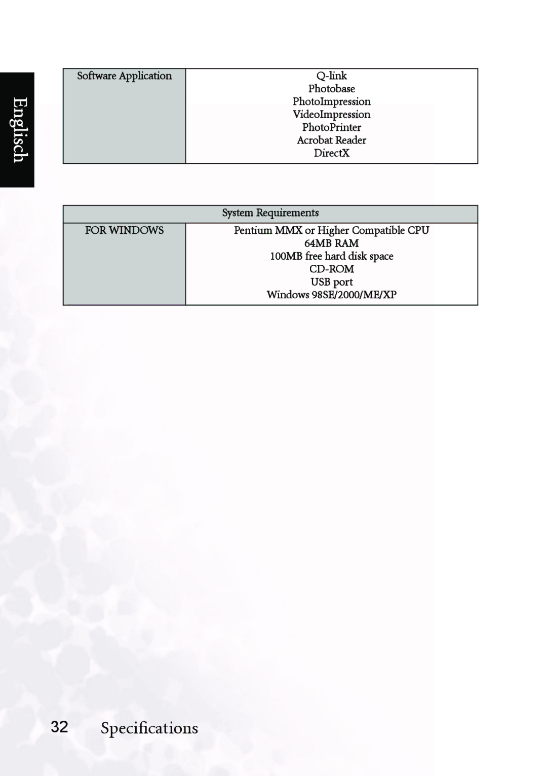 BenQ DC C40, DC C30 user manual For Windows 