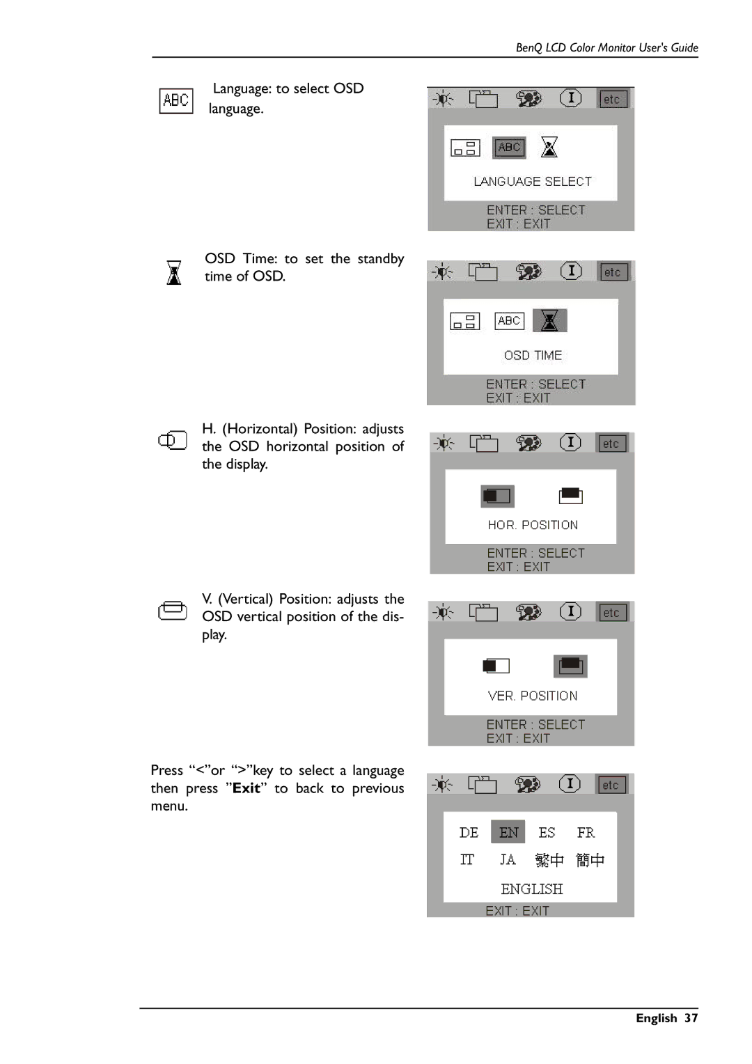 BenQ FP557s user manual English 