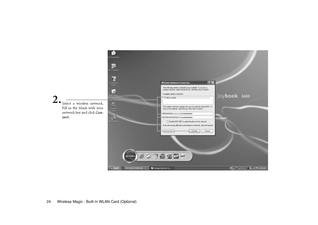 BenQ Joybook 5000 user manual Wireless Magic Built-In Wlan Card Optional 