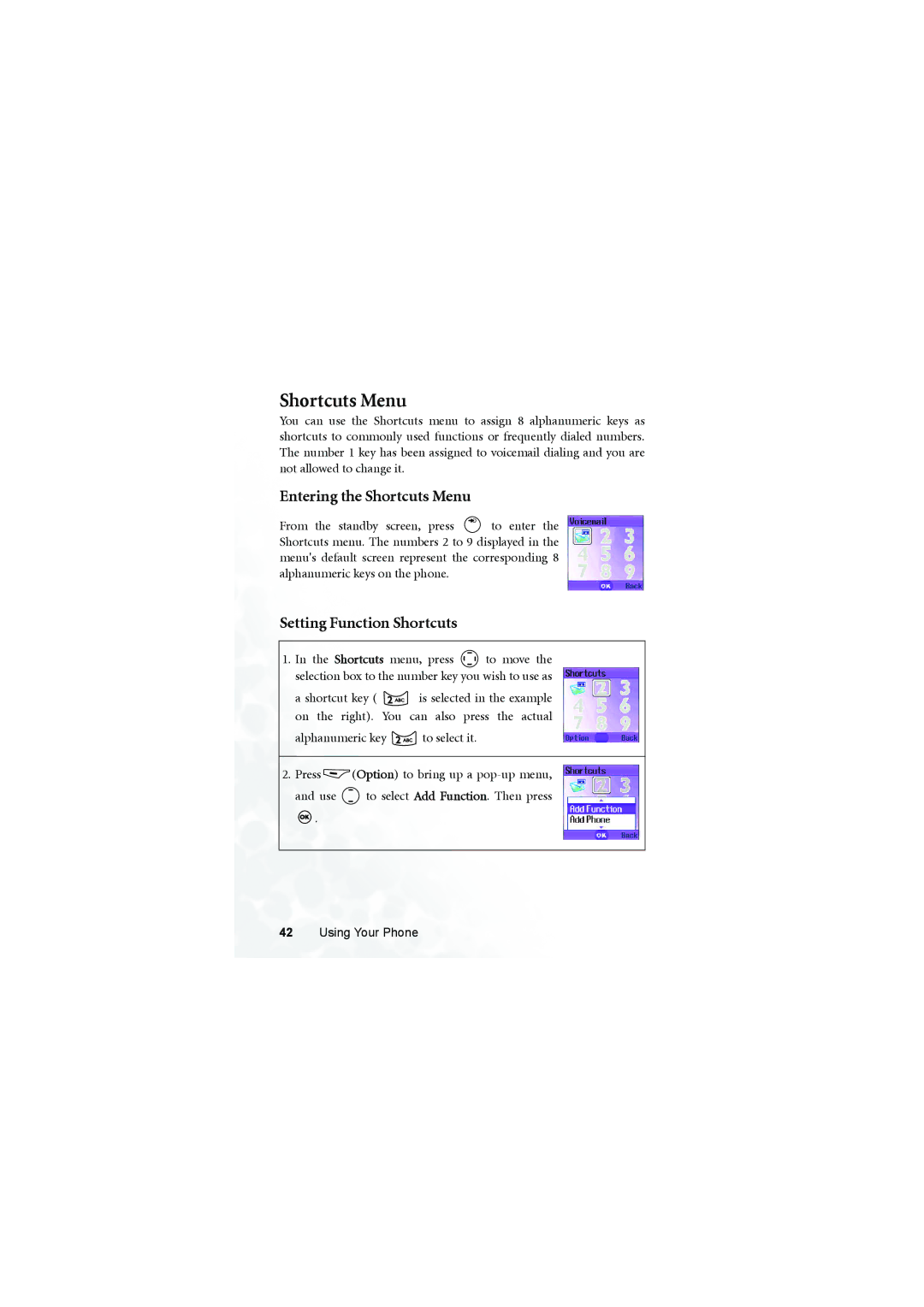 BenQ M300 user manual Entering the Shortcuts Menu, Setting Function Shortcuts 