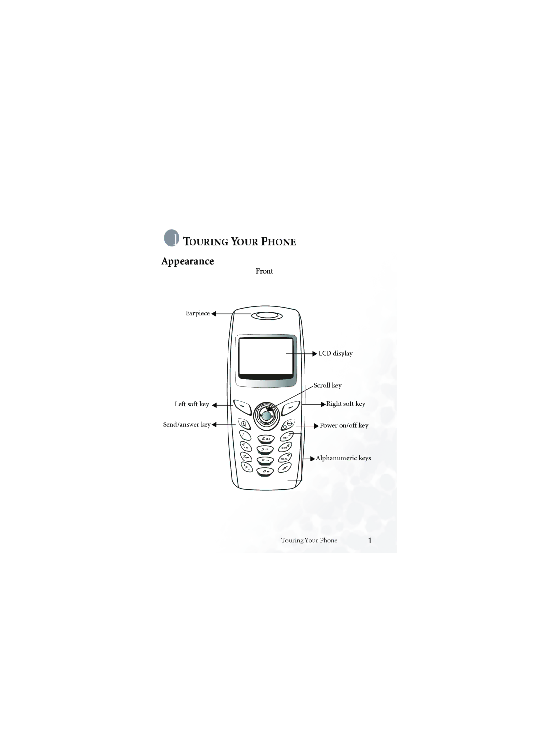 BenQ M555C user manual Appearance, Front 