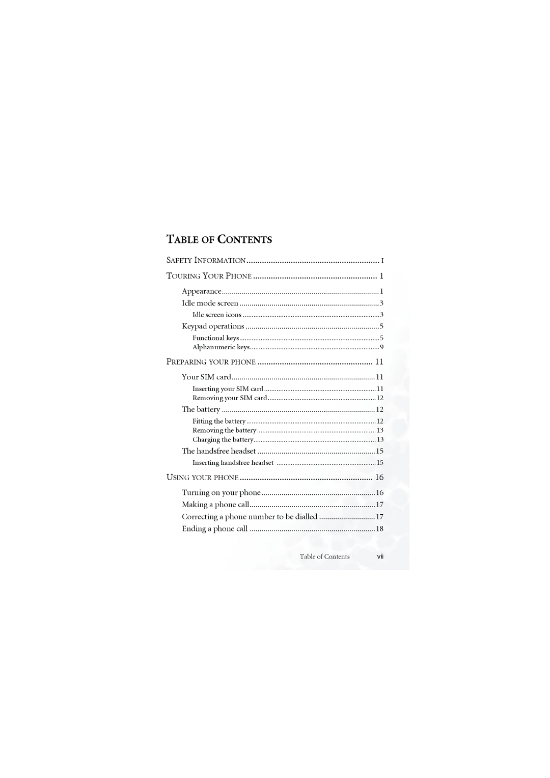 BenQ M555C user manual Table of Contents 