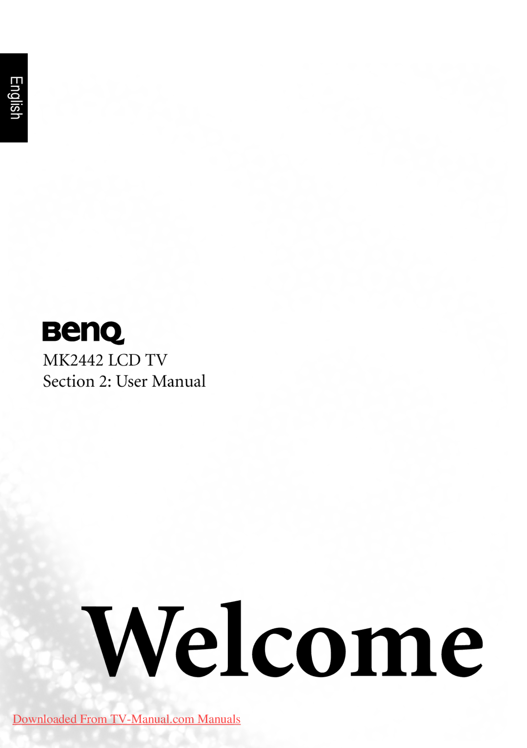 BenQ MK2442 manual Welcome 