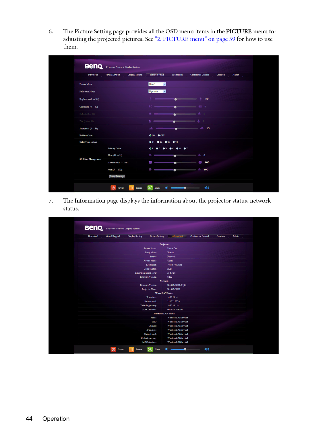 BenQ MW811ST, MX812ST user manual 