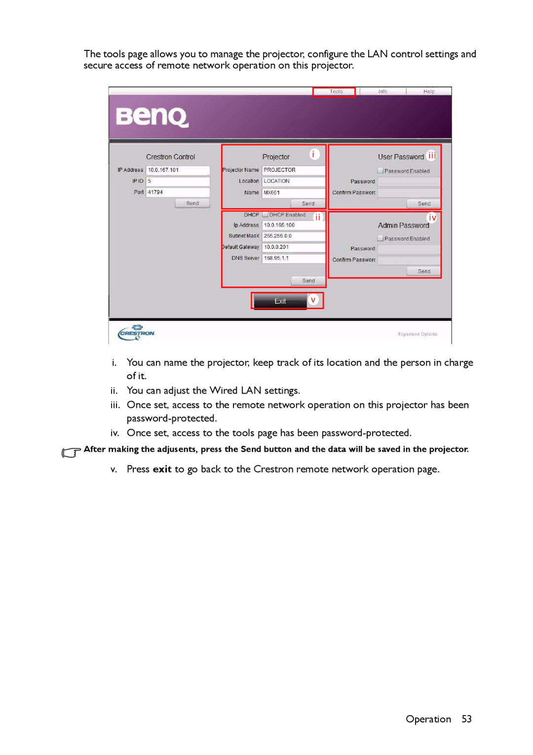 BenQ MX661 user manual Iii 