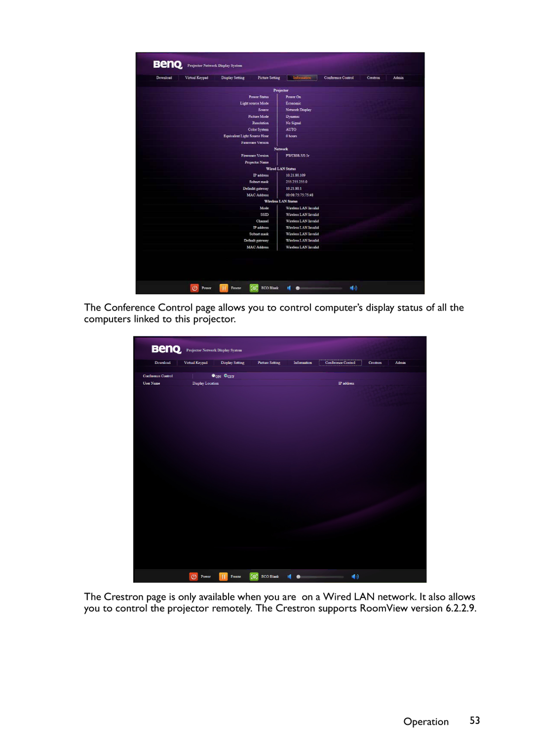 BenQ MX822ST, MX766, MW767 user manual 