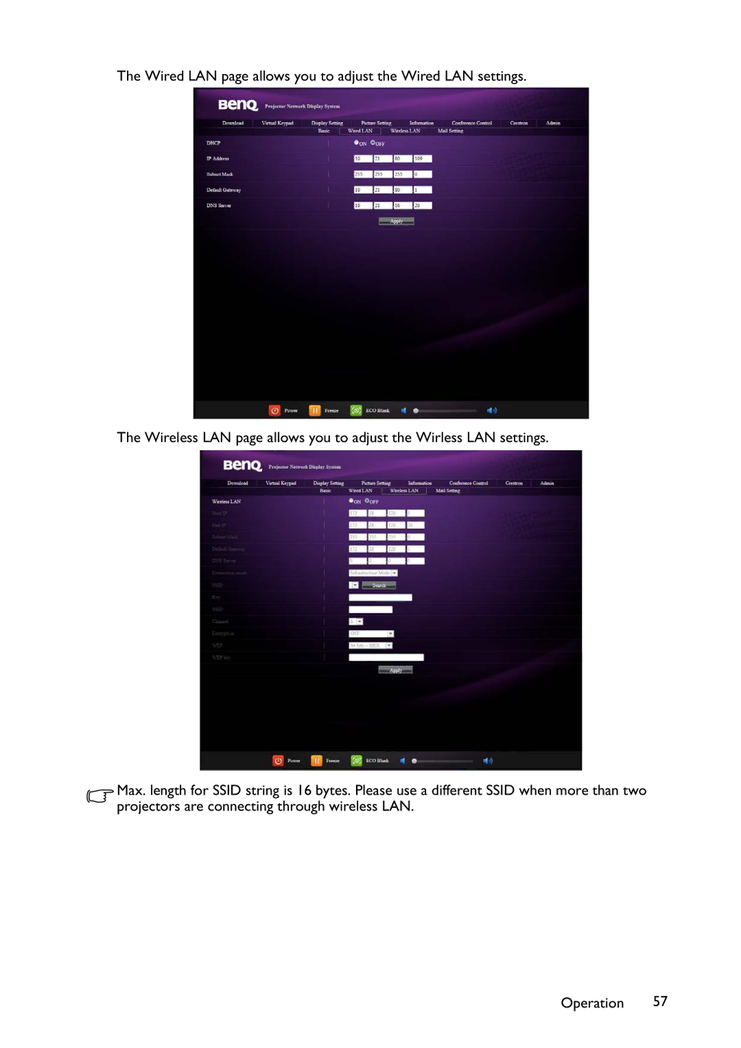 BenQ MX766, MW767, MX822ST user manual 