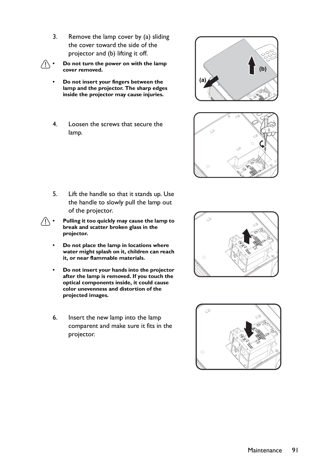 BenQ MW767, MX766, MX822ST user manual 