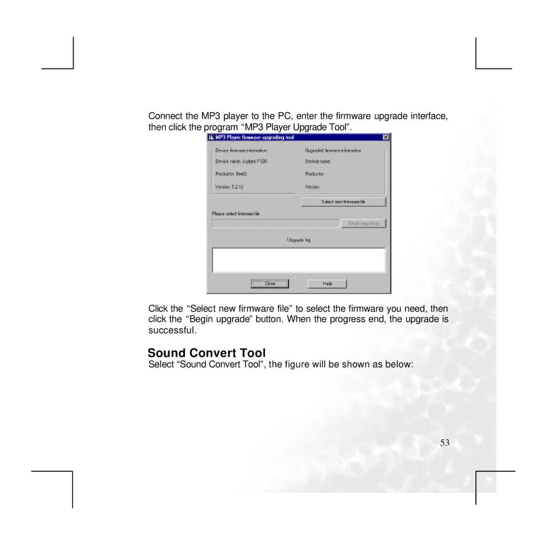 BenQ P330 user manual Sound Convert Tool 