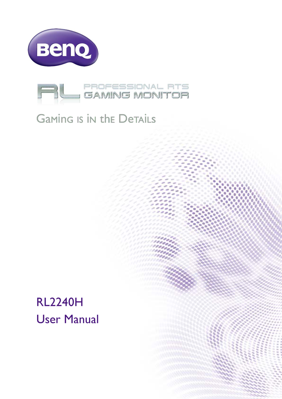 BenQ RL2240H user manual 