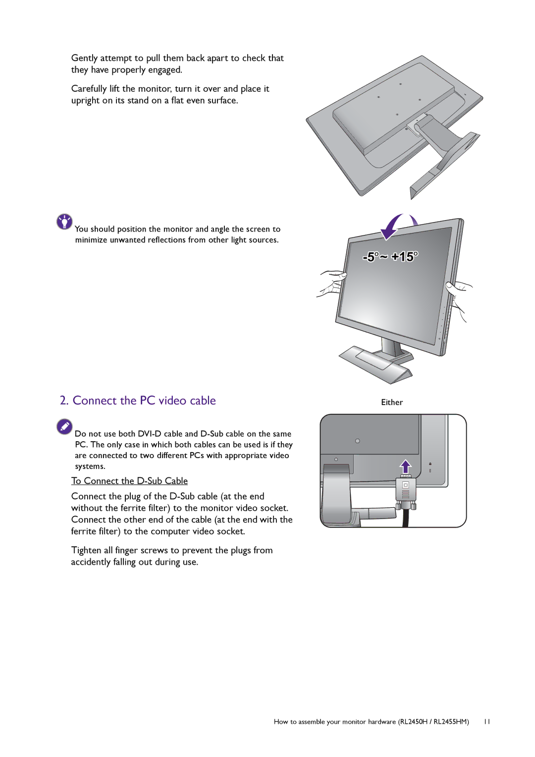 BenQ RL2455HM user manual ~ +15 