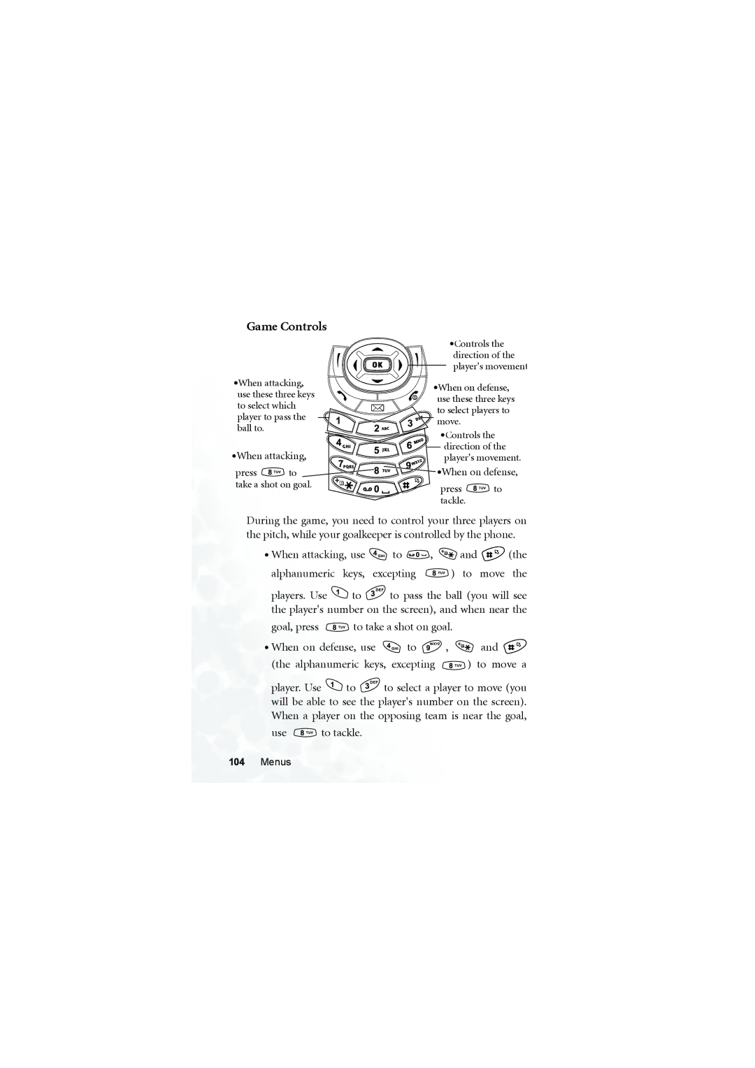 BenQ S660C user manual Game Controls, When attacking 