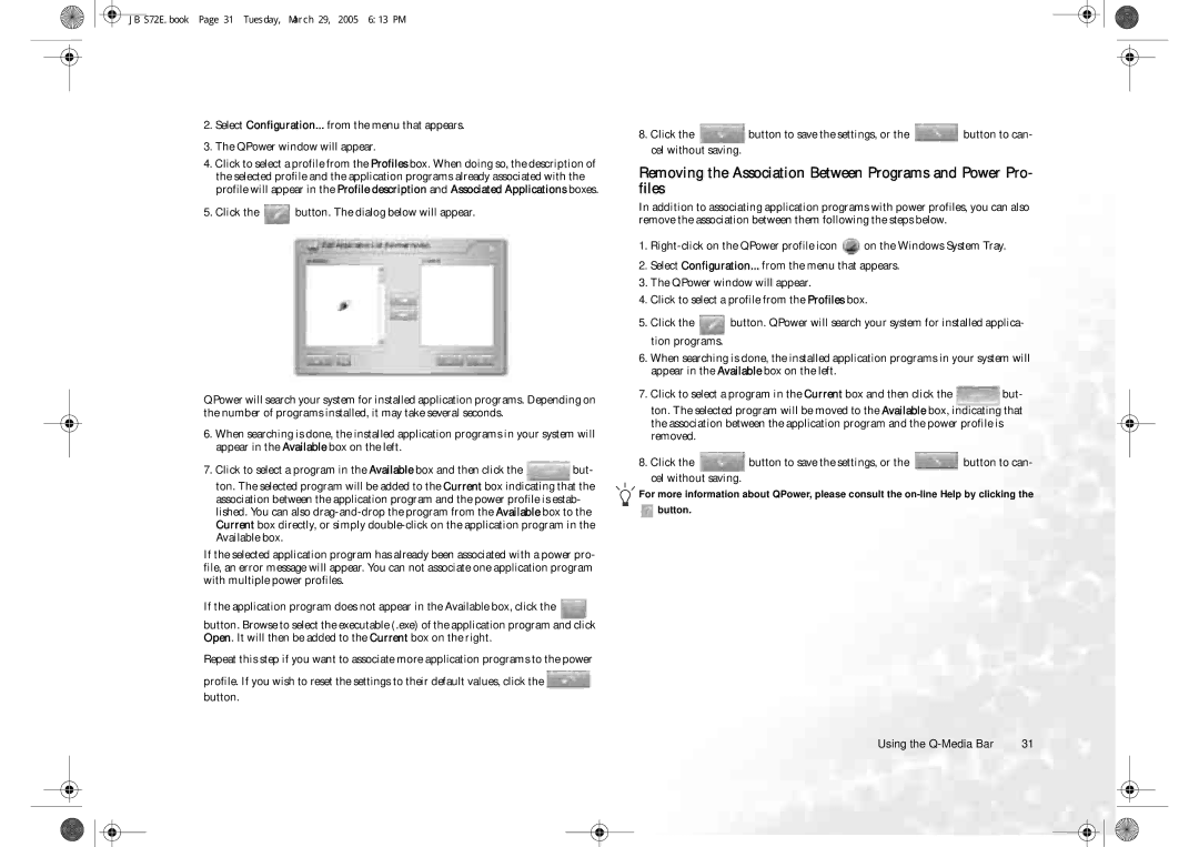 BenQ user manual JB S72E.book Page 31 Tuesday, March 29, 2005 613 PM 