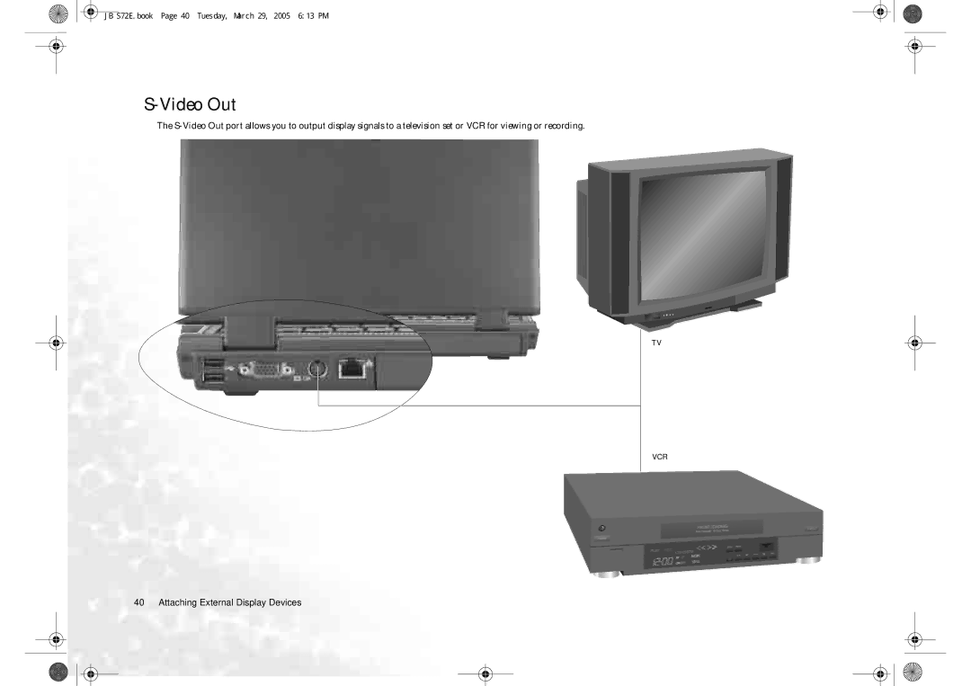 BenQ S72 user manual Video Out 