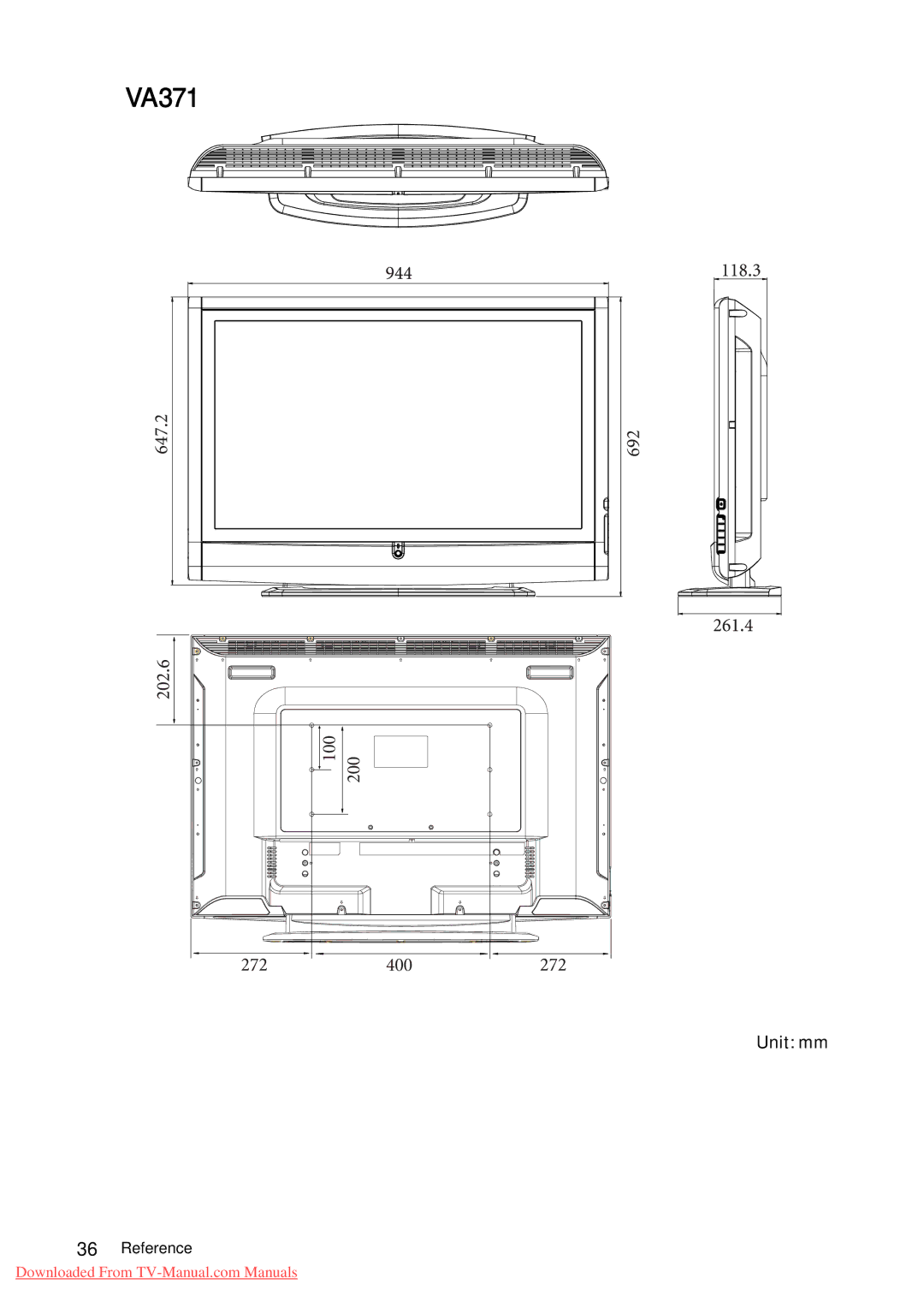 BenQ VA261 quick start VA371 