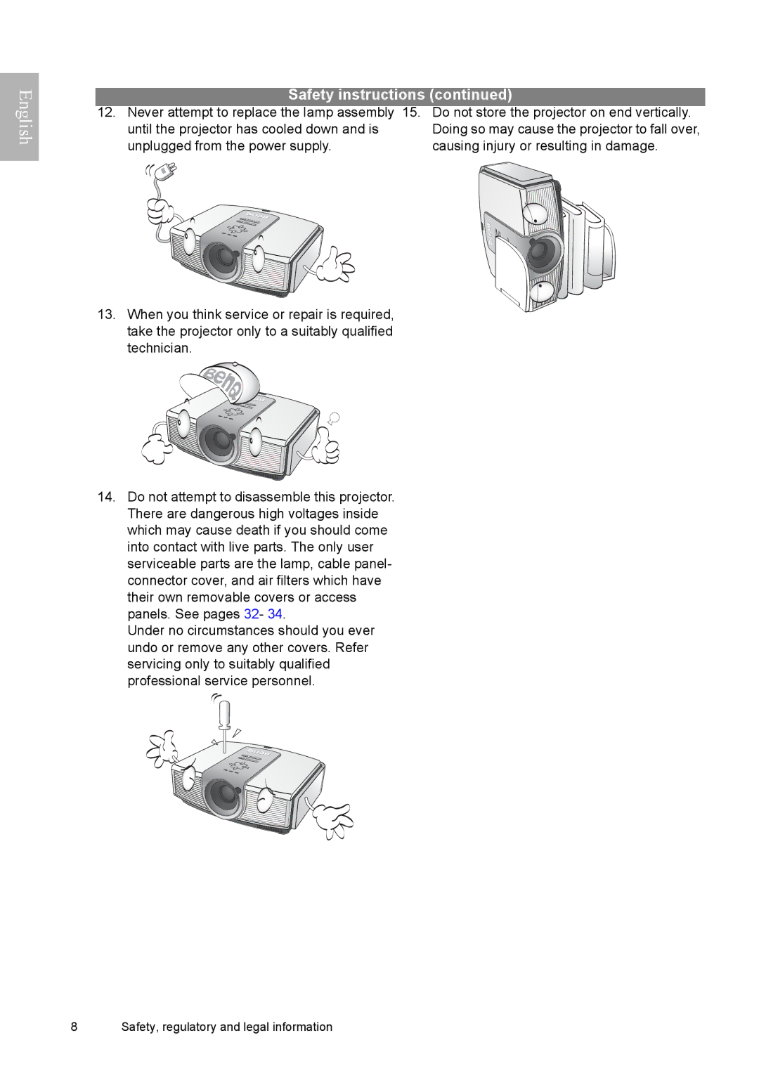 BenQ W9000, W10000 manual English 