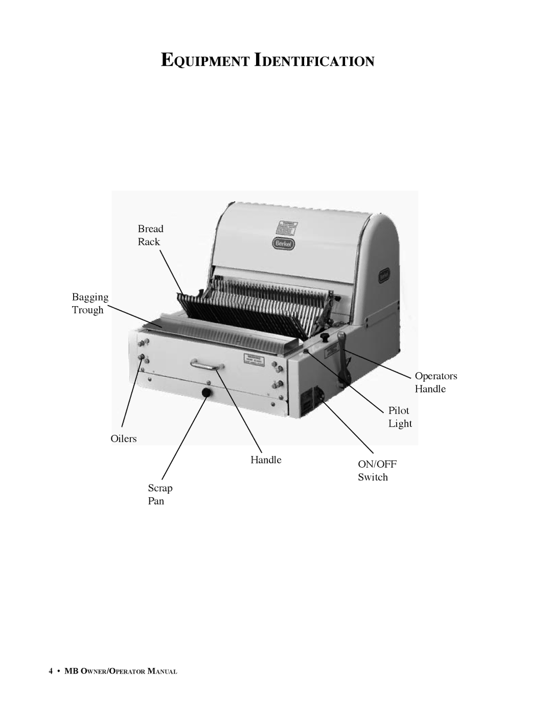 Berkel BK46706 important safety instructions Equipment Identification 