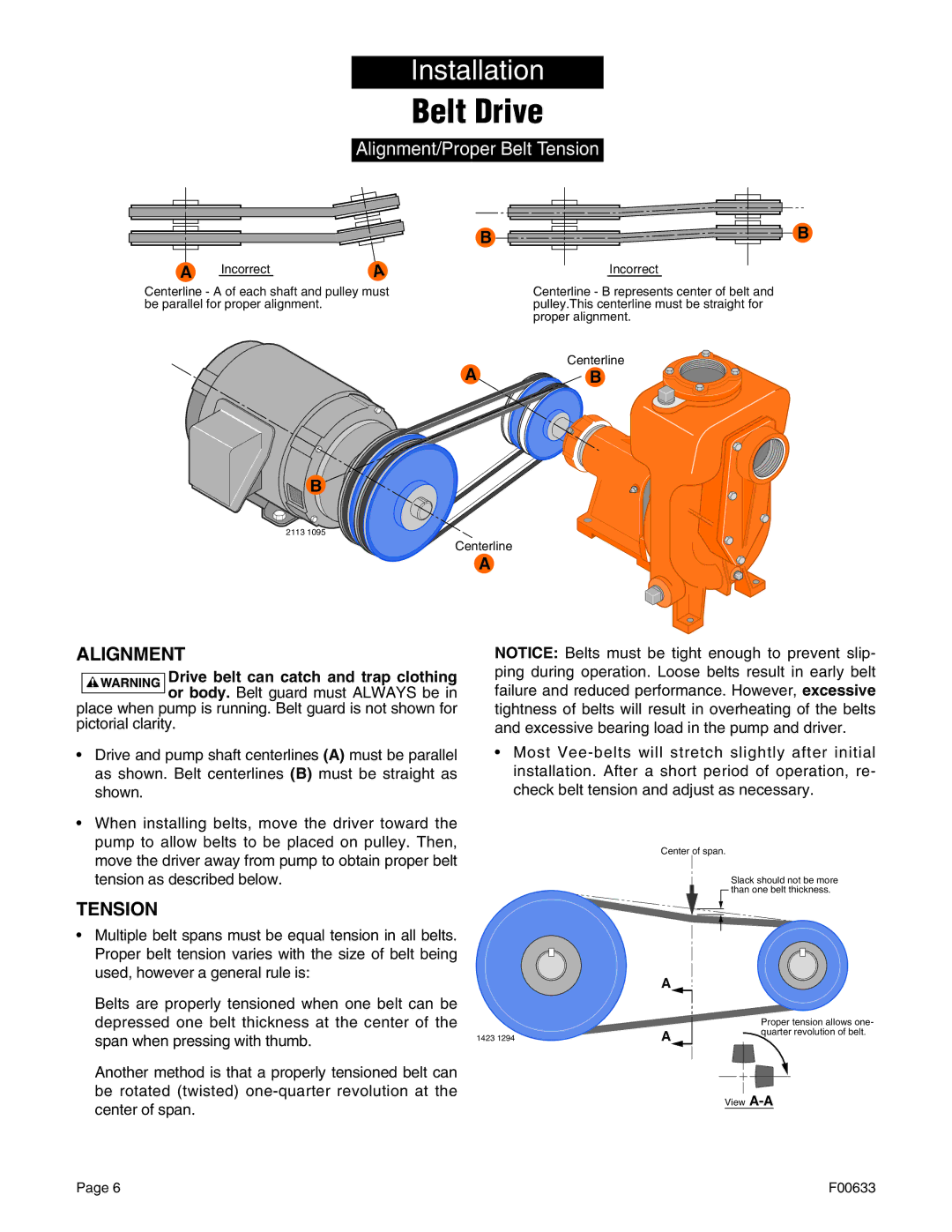 Berkley B2ZRKL, B3TRKS, B4ZRKS, B2XRKS owner manual Belt Drive, Alignment/Proper Belt Tension 