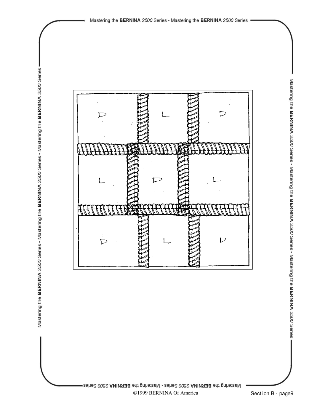 Bernina 2500 manual Section B page9 