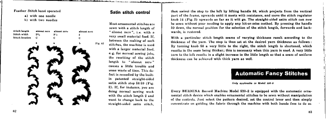 Bernina 532-2, 530-2 manual 