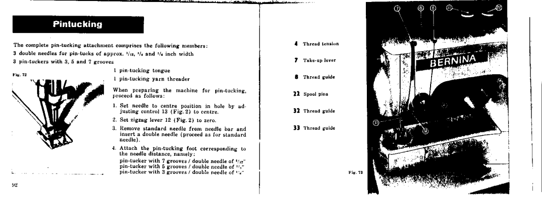 Bernina 530-2, 532-2 manual 