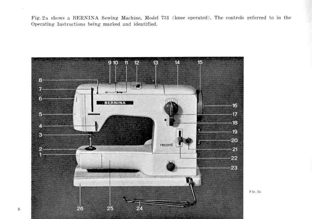 Bernina 732, 731 manual 