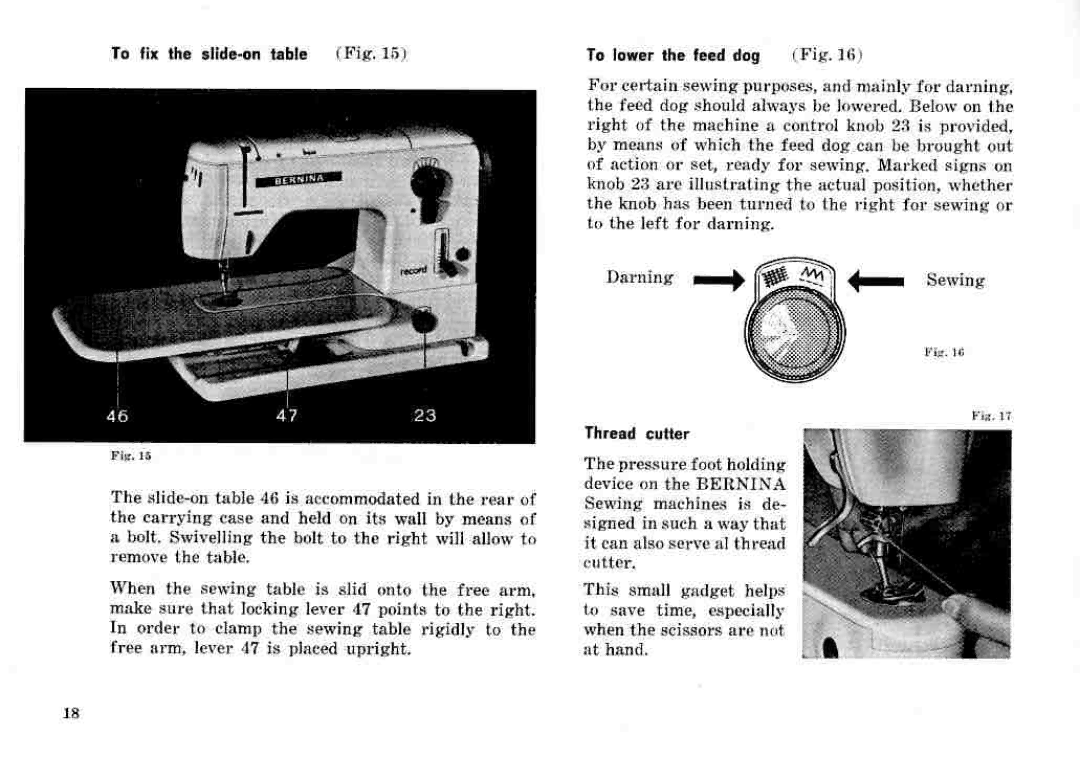 Bernina 732, 731 manual 