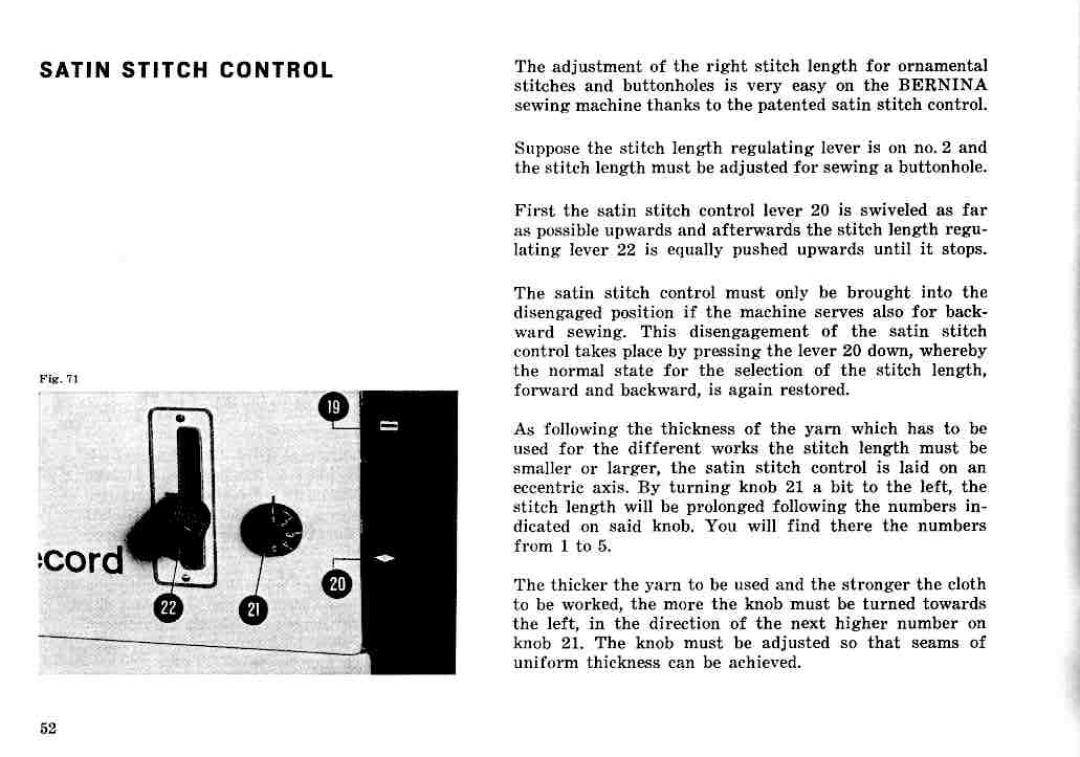 Bernina 732, 731 manual 