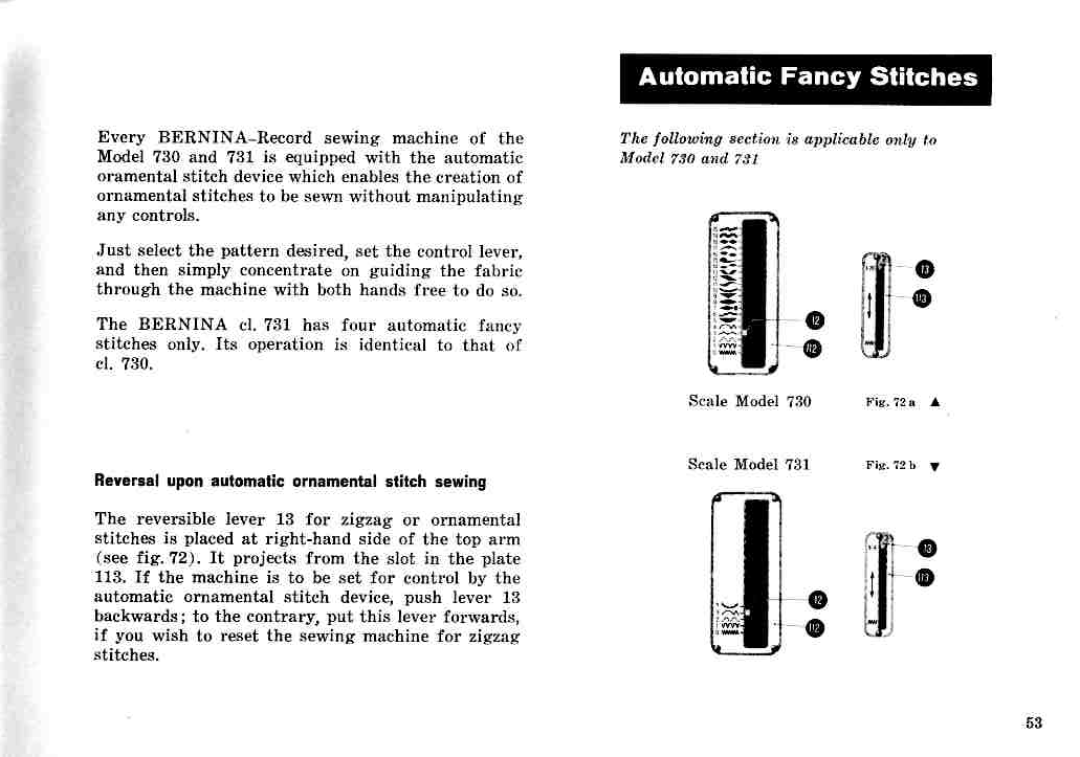 Bernina 731, 732 manual 