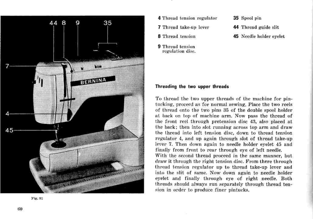 Bernina 732, 731 manual 