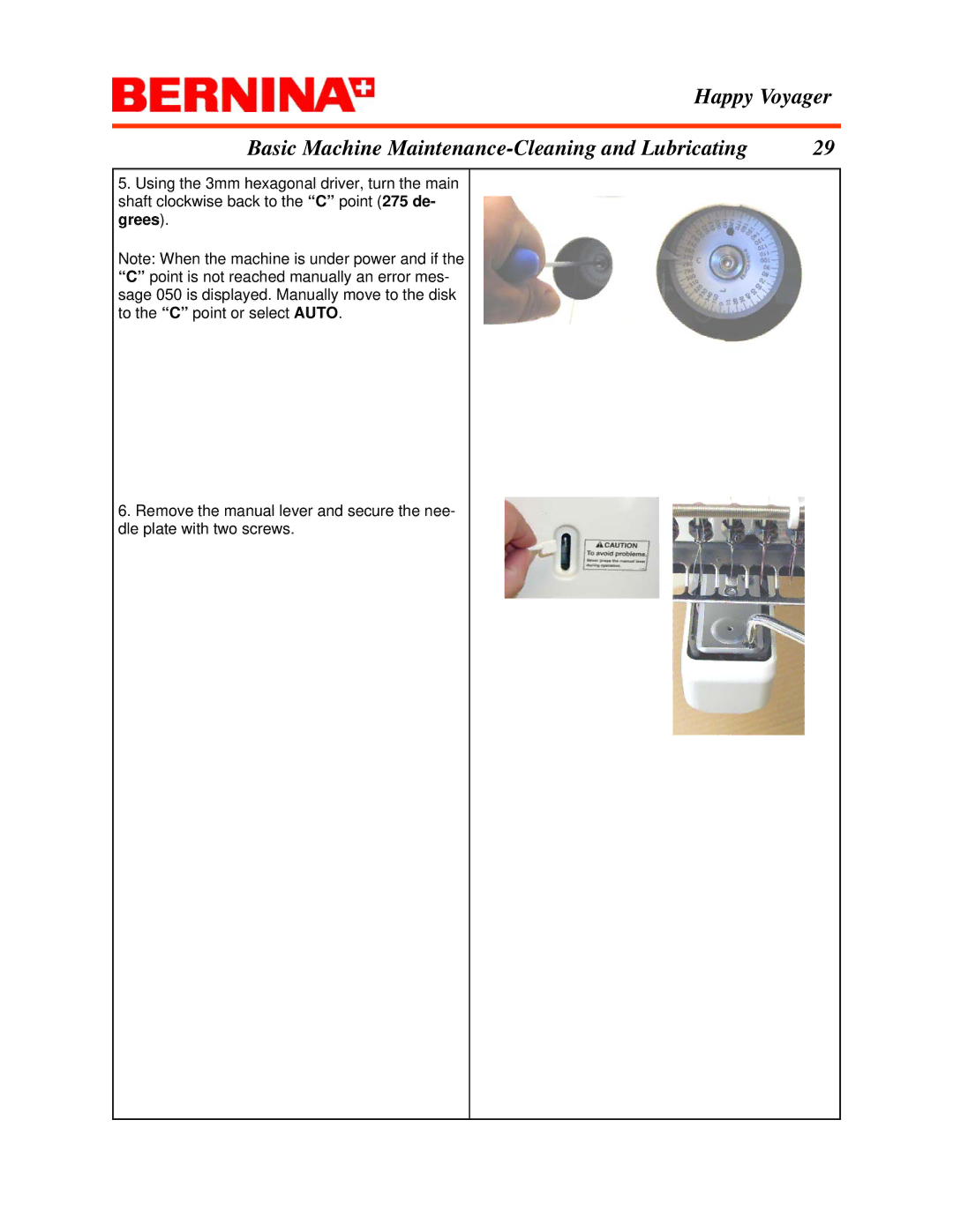 Bernina Happy Voyager manual 