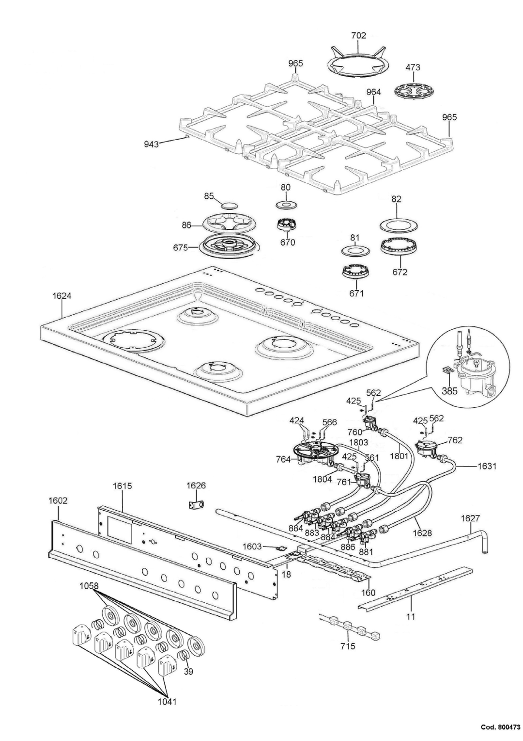 Bertazzoni A304GGVXT/002, A304GGVXE/02 manual 