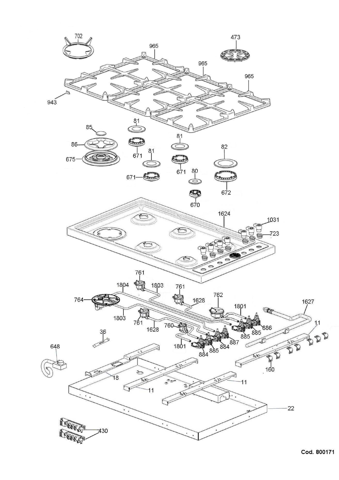 Bertazzoni B3Y0..U4X(2 OR 5)D, B3W0..U4X(2 OR 5)D manual 