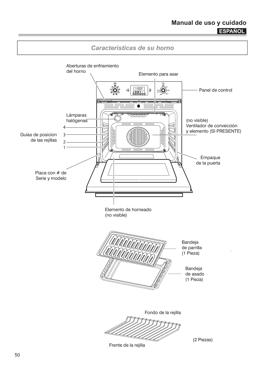 Bertazzoni F24PROXV manual Características de su horno 