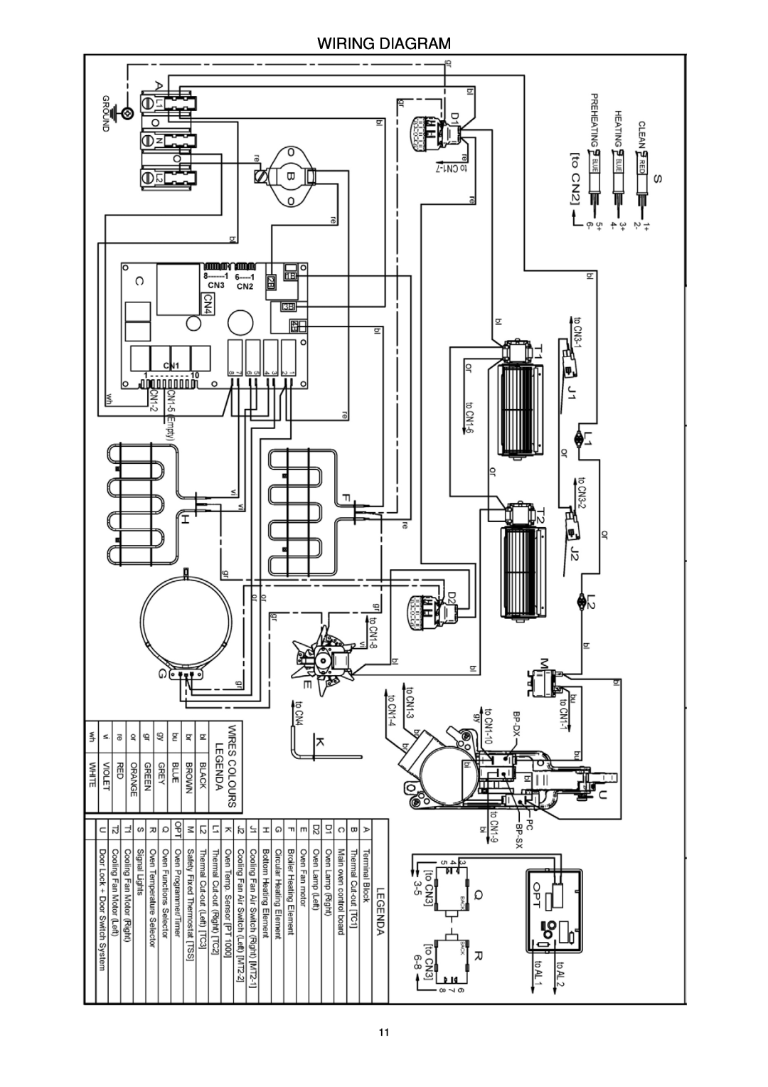Bertazzoni F30PROXV manual Wiring Diagram 