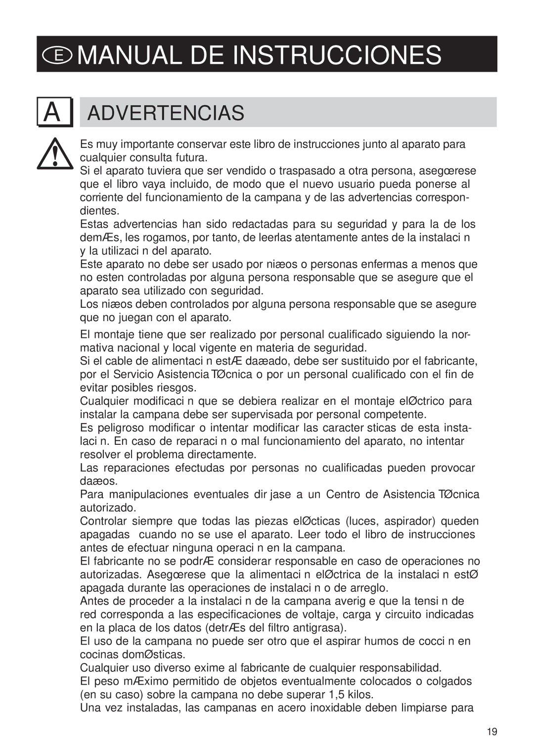 Bertazzoni KIN 36 PRO X manual Manual DE Instrucciones, Advertencias 