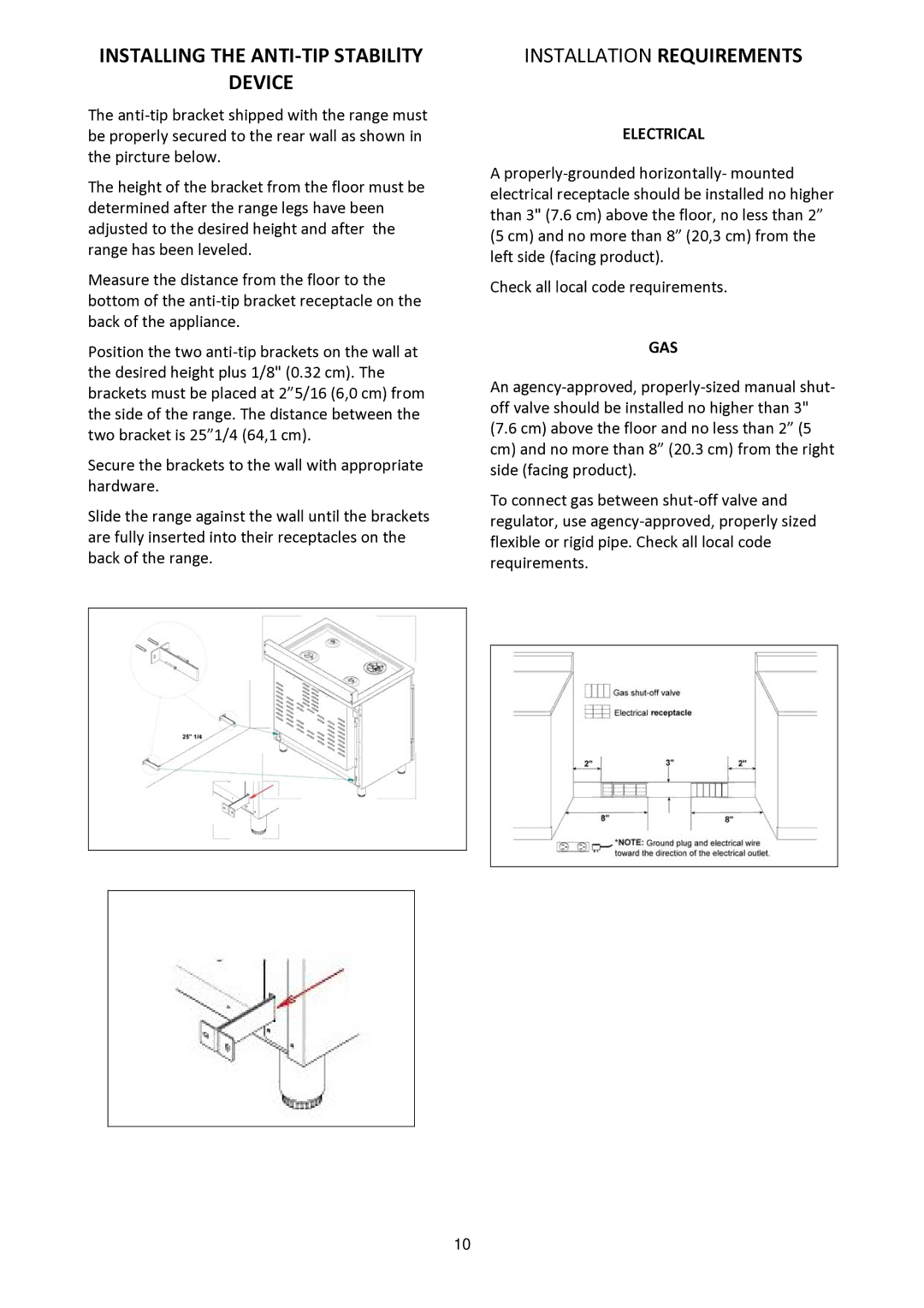 Bertazzoni MAS30 4 GAS XT, MAS30 4 GAS XE manual Device, Electrical, Gas 