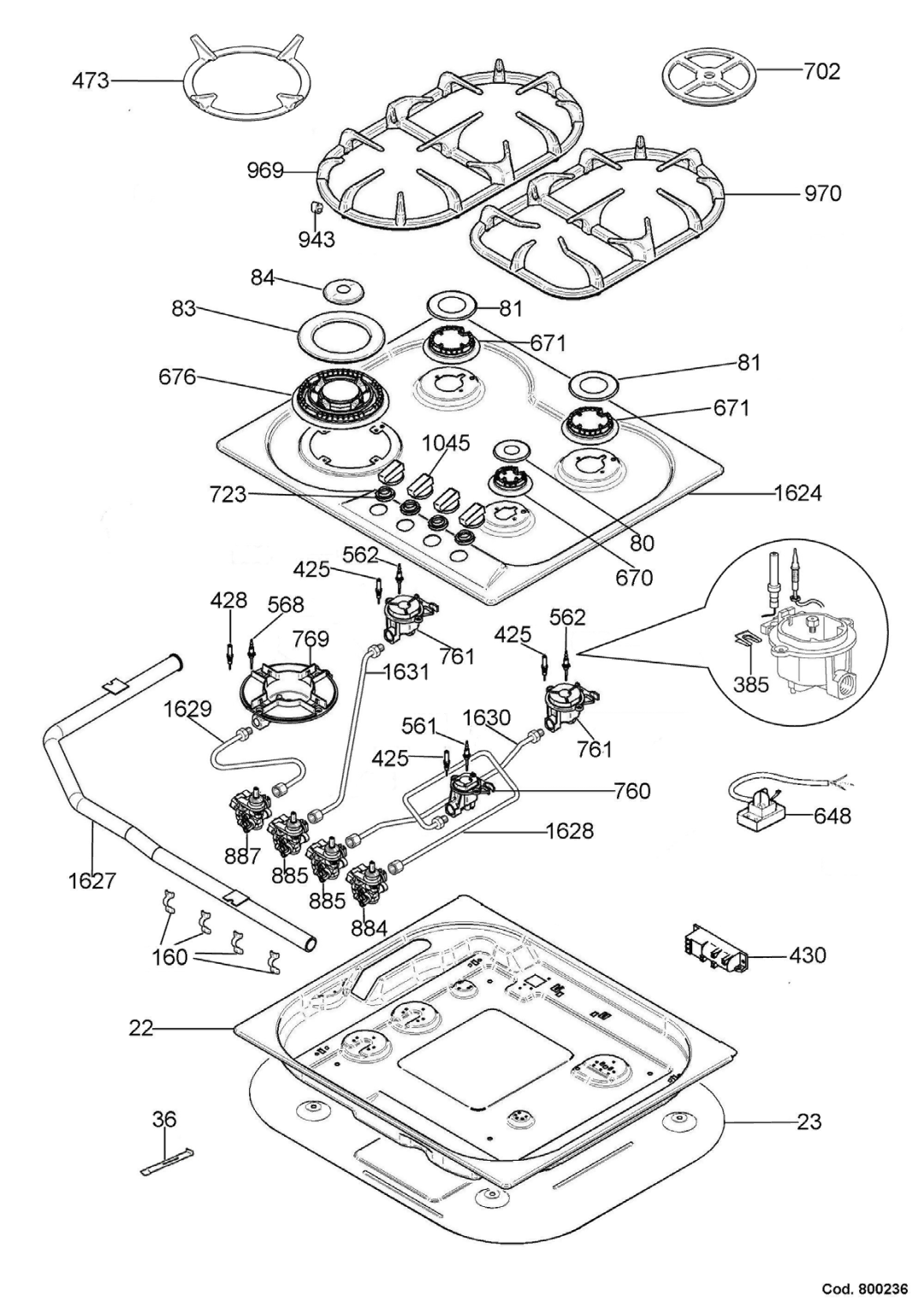 Bertazzoni P24 4 00 X manual 