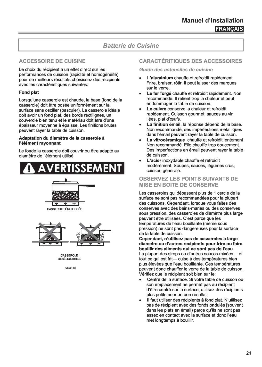 Bertazzoni P24 CER NE Batterie de Cuisine, Accessoire De Cuisine, Caractéritiques Des Accessoires, Fond plat, Français 