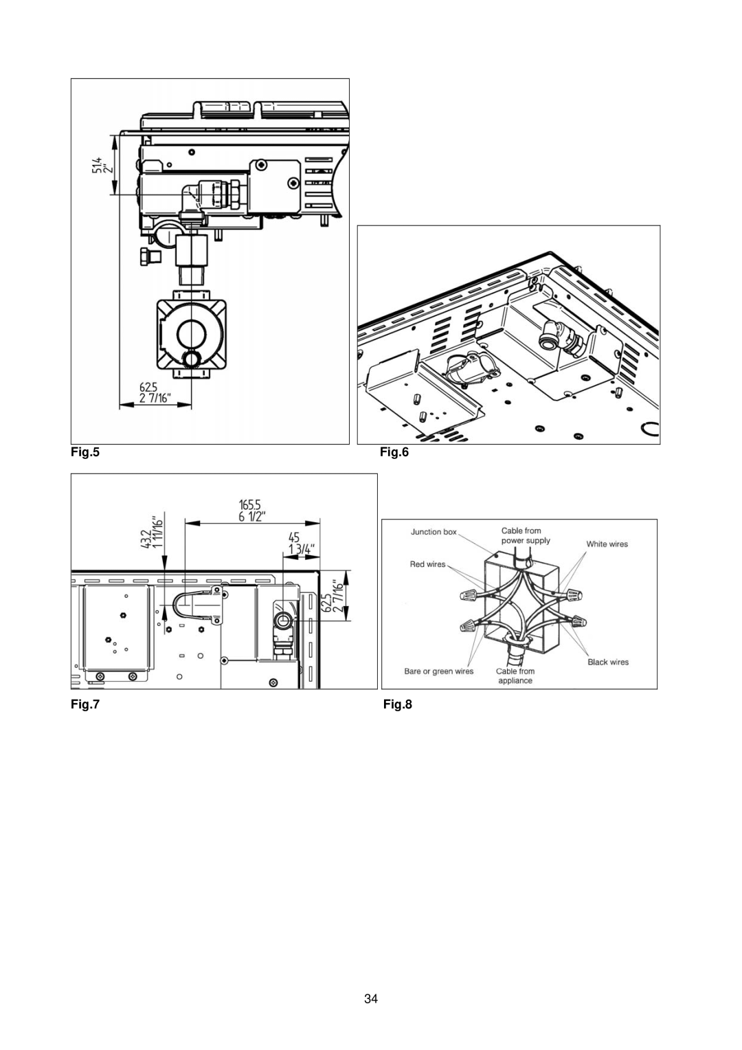 Bertazzoni PMMN...D7X, PM363I0X dimensions 