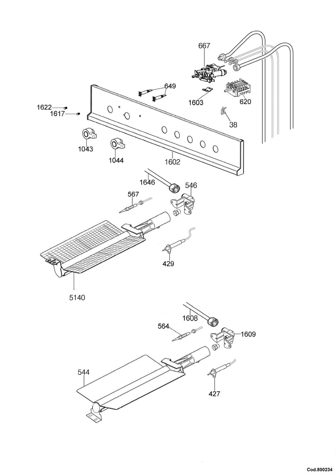 Bertazzoni X244GGVX dimensions 