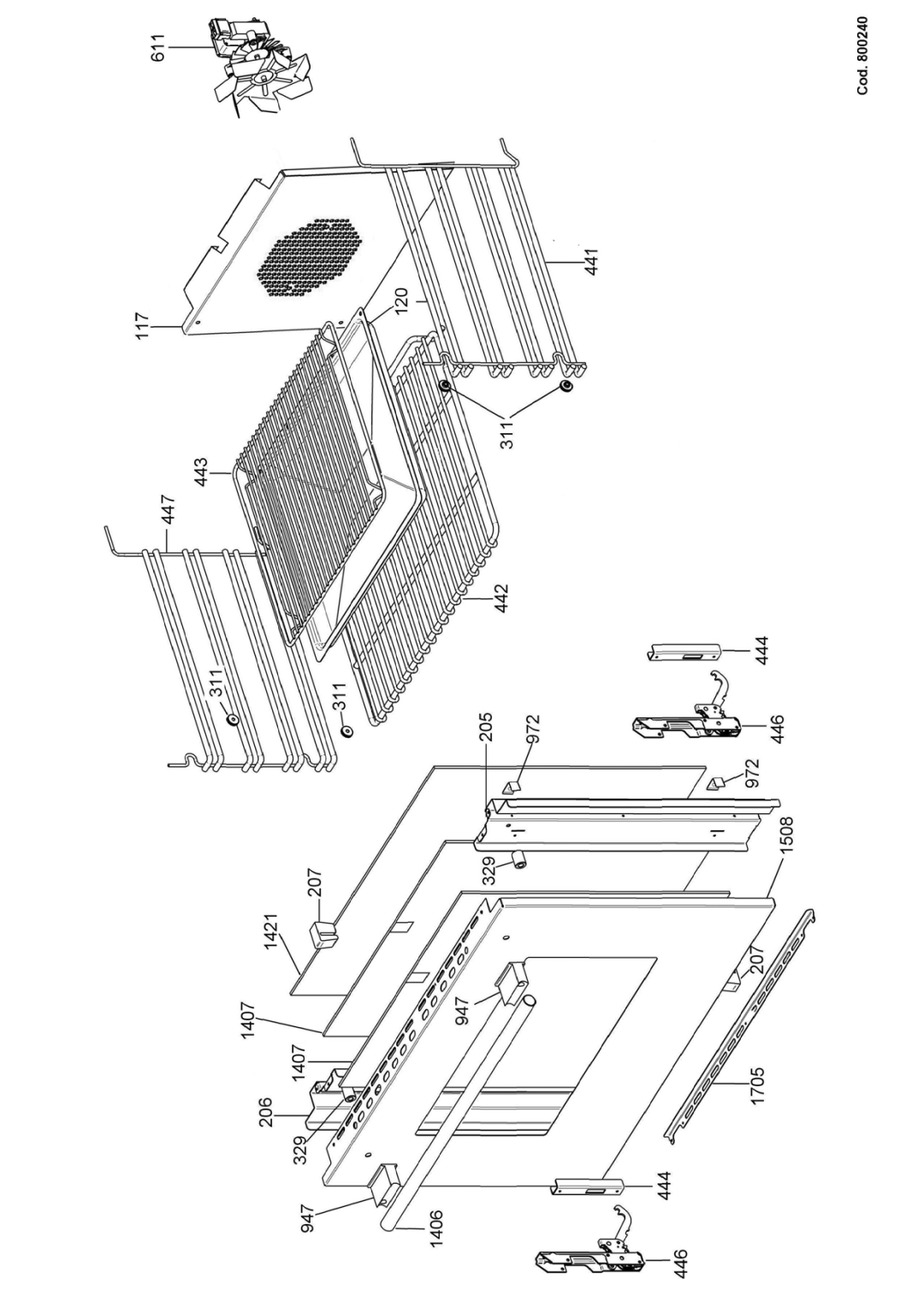 Bertazzoni X244GGVX dimensions 