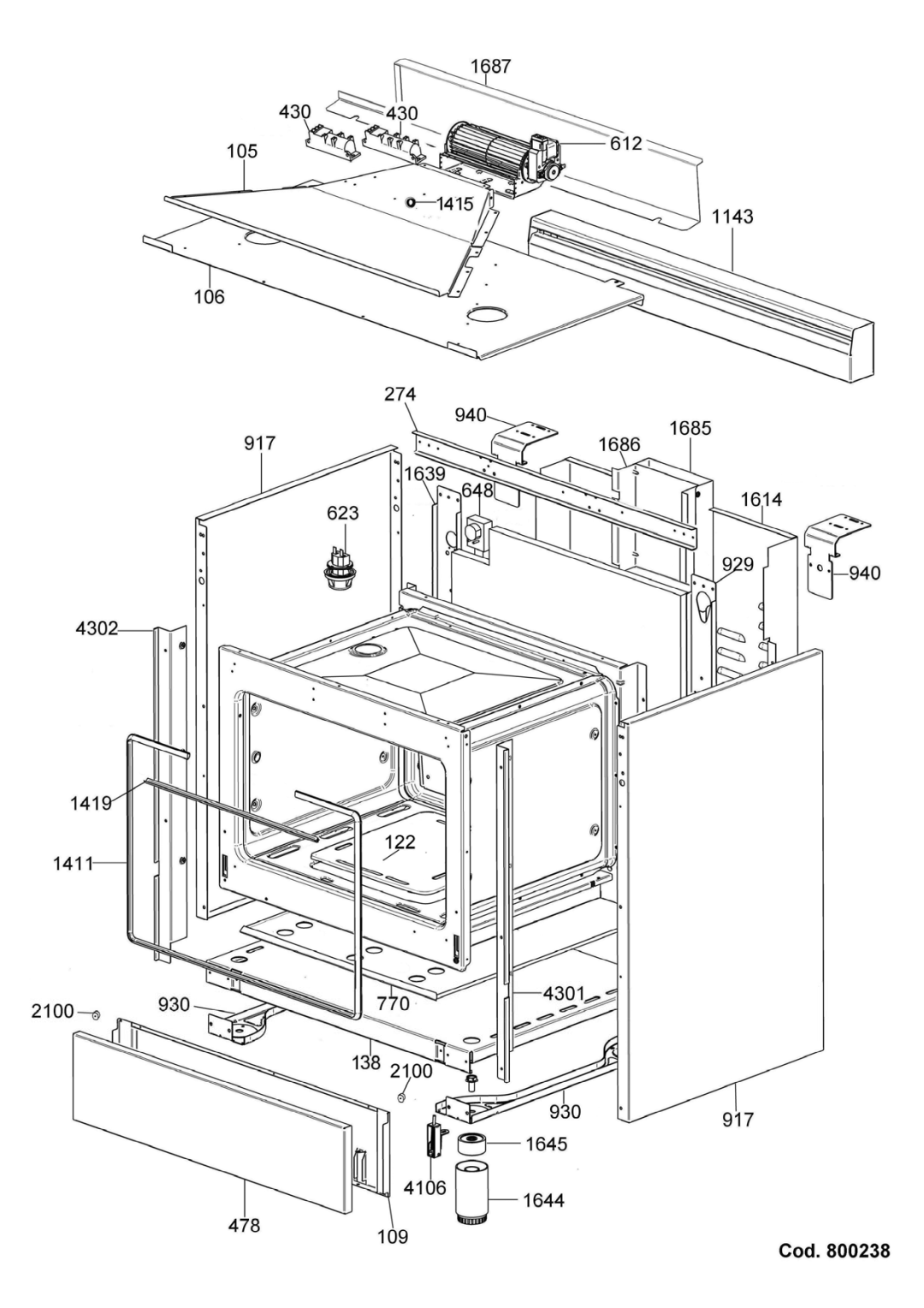 Bertazzoni X244GGVX dimensions 