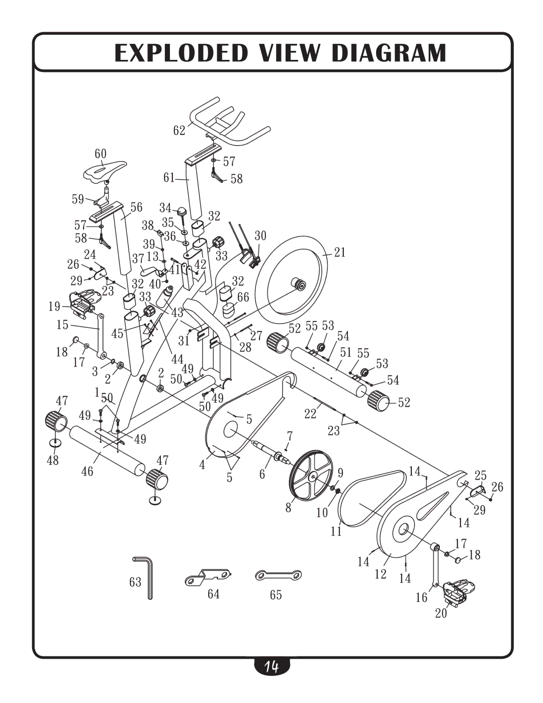 Best Fitness BFSB10 manual Exploded View Diagram 