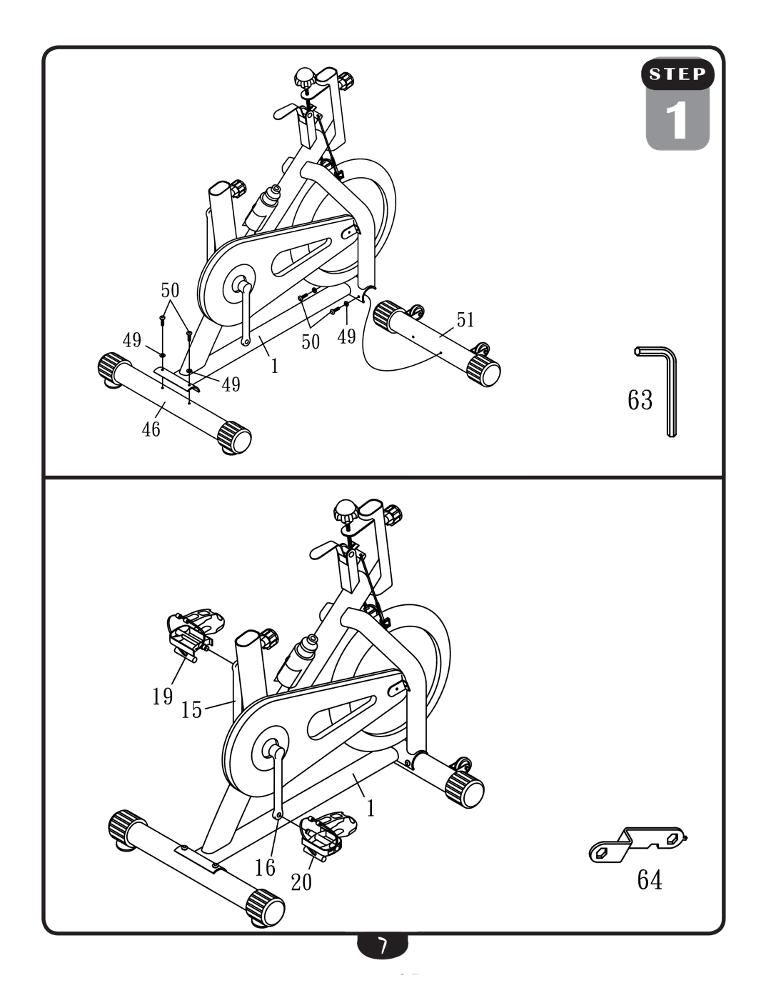 Best Fitness BFSB10 manual Step 