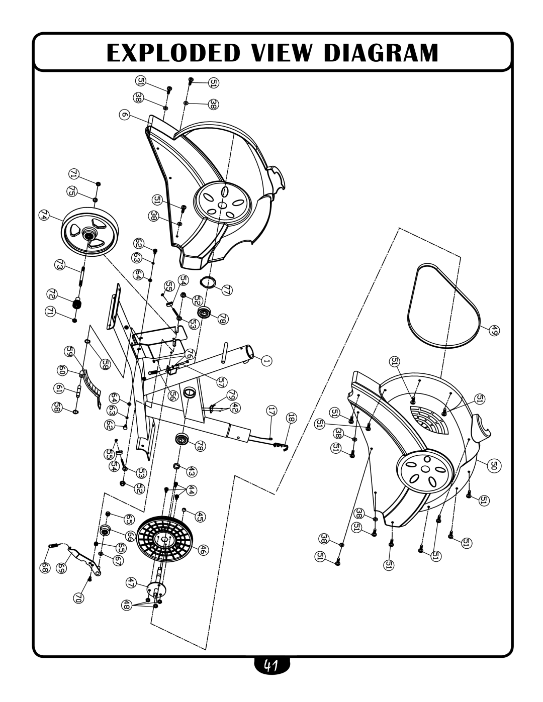 Best Fitness BFUB1 manual Exploded View Diagram 