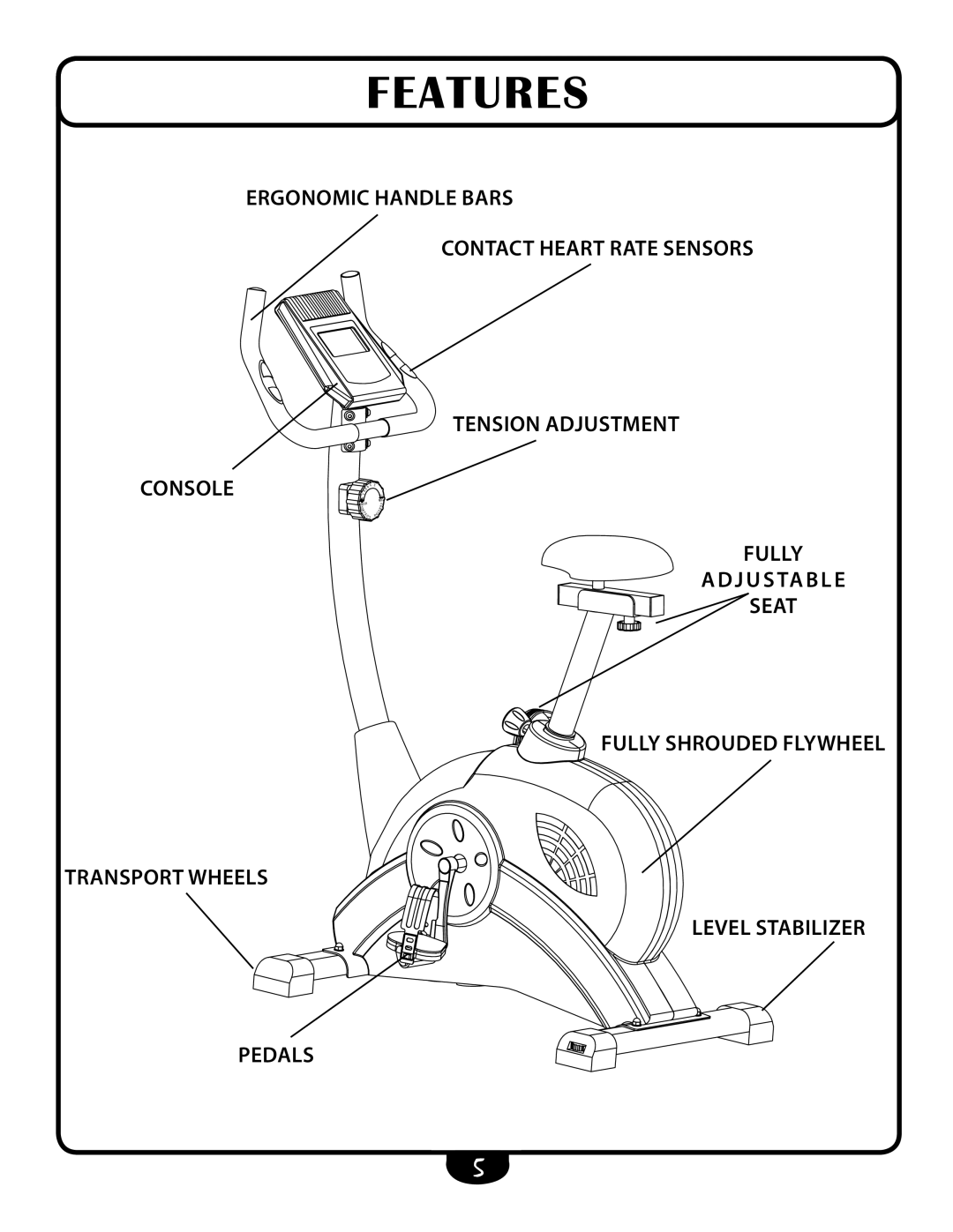 Best Fitness BFUB1 manual Features 