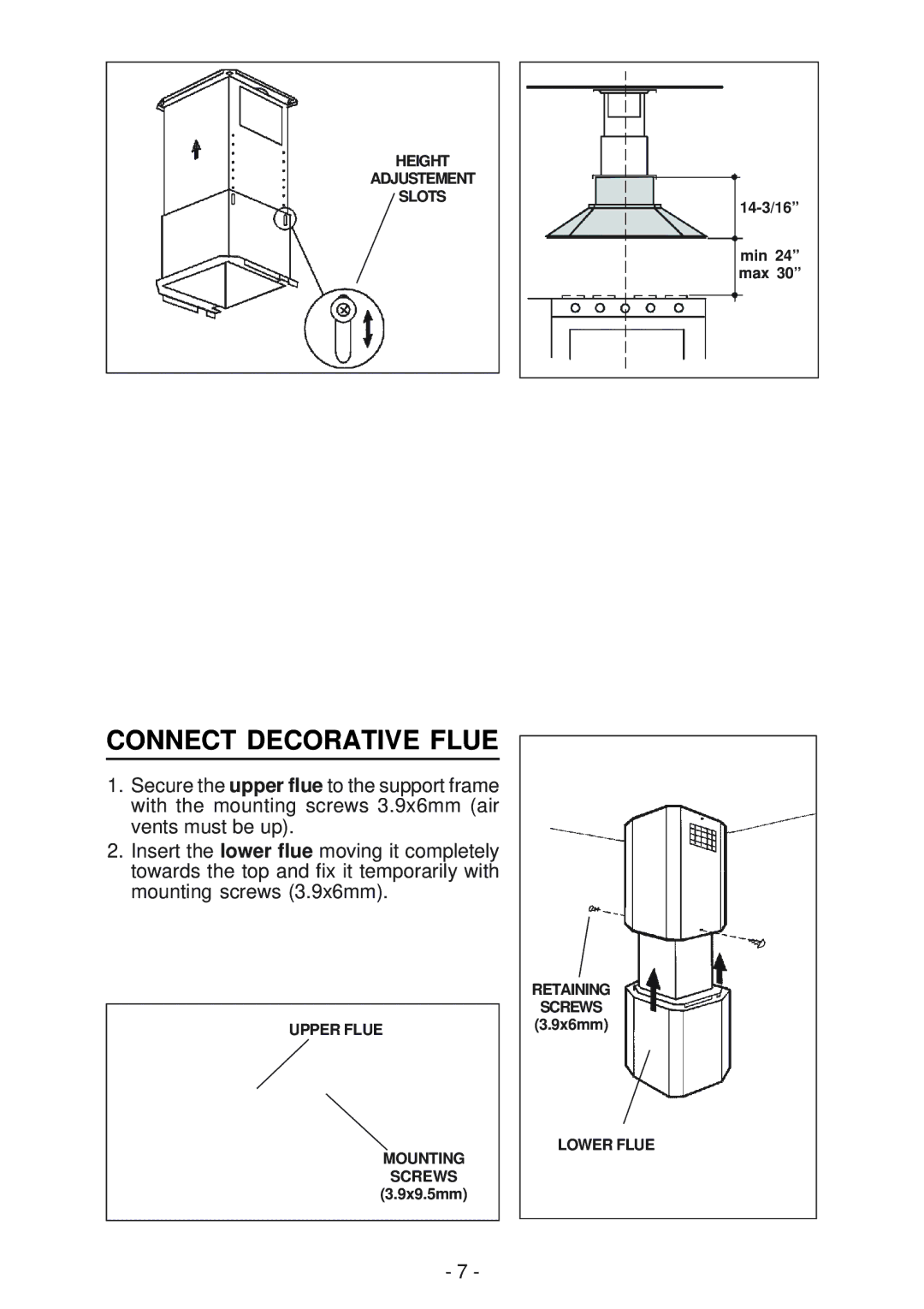 Best IS170 manual Connect Decorative Flue 